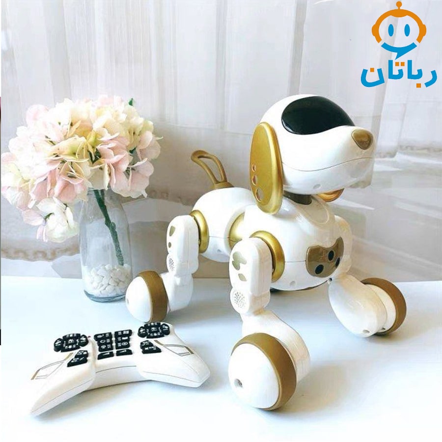 ربات سگ کنترلی شارژی قهوه ای