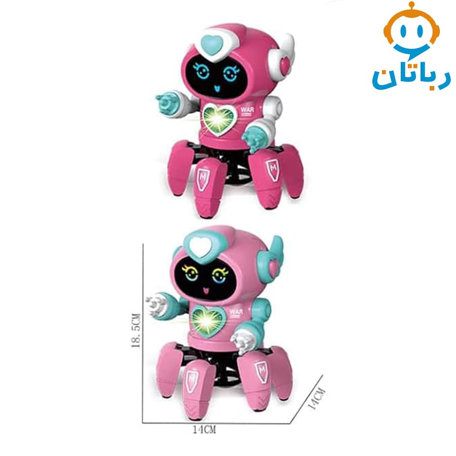 ربات خرچنگی کنترلی صورتی – کد 1514 صورتی پررنگ