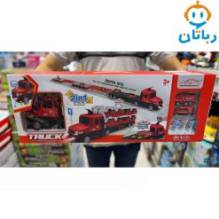 تریلی آتش نشانی با ماشین فلزی آیتم32_660