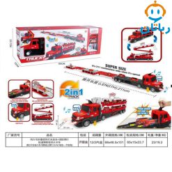 تریلی آتش نشانی با ماشین فلزی آیتم32_660