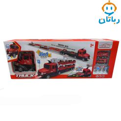تریلی آتش نشانی با ماشین فلزی آیتم32_660