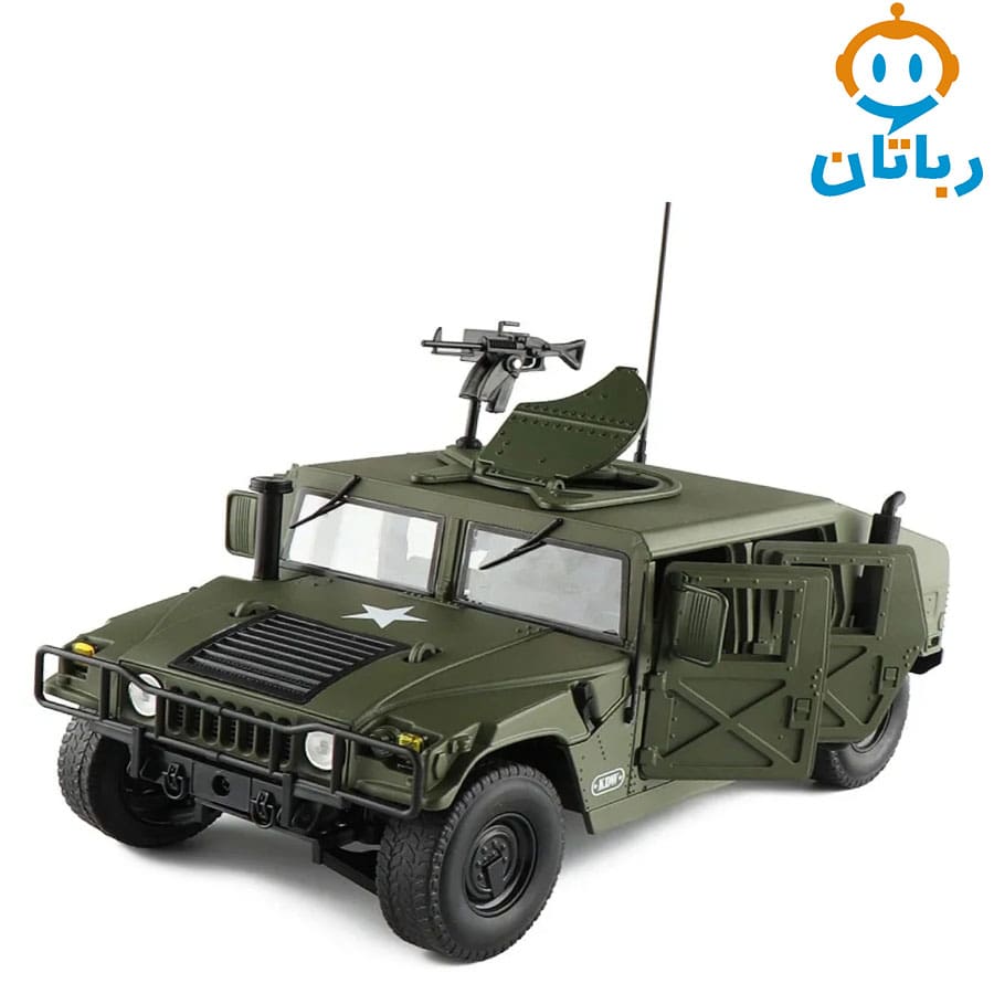 ماکت فلزی هامر جنگی kdw مقیاس 1:18 کد 685004