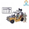 ماکت ماشین جیپ ارتشی با سرباز 6631